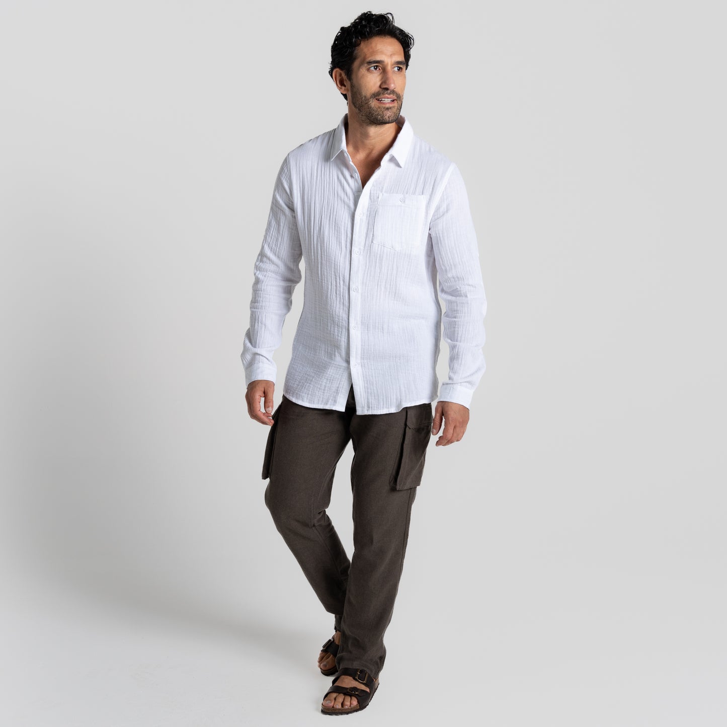 Men's - Moro Long Sleeved Shirt | White