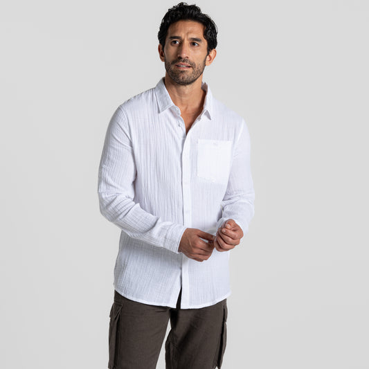 Men's - Moro Long Sleeved Shirt | White