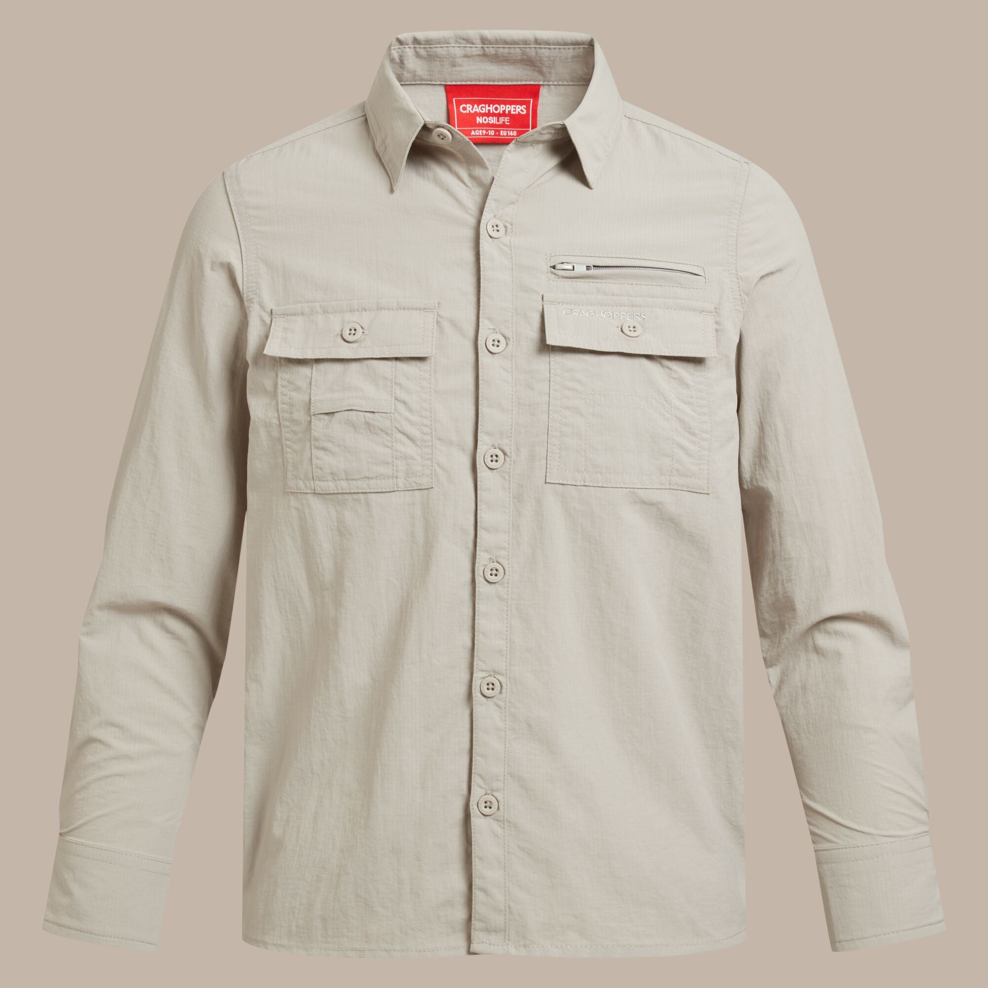 Junior - NosiLife Adventure Long Sleeve Shirt | Parchment