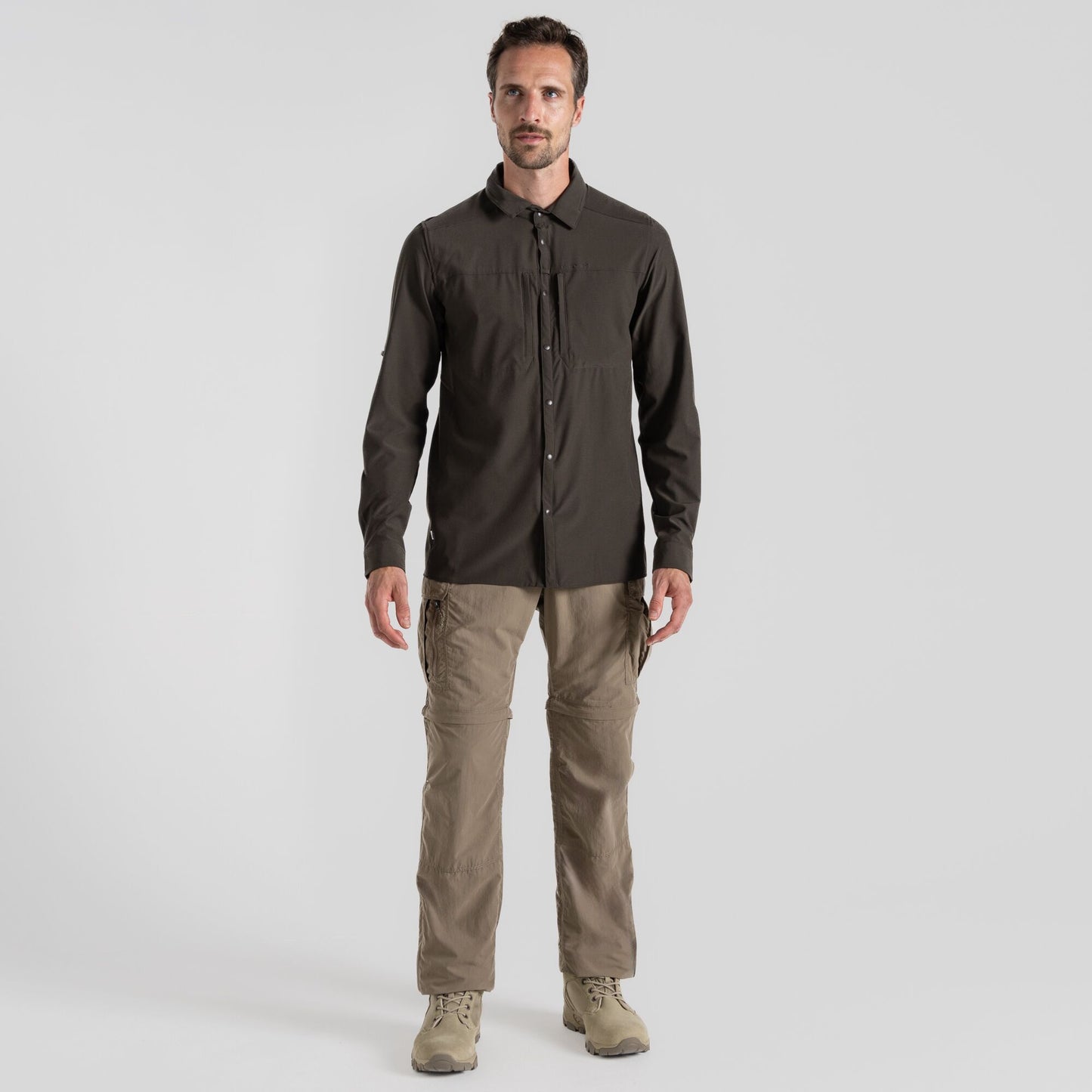 Men's - NosiLife Pro Long Sleeved Shirt V (Woodland Green)